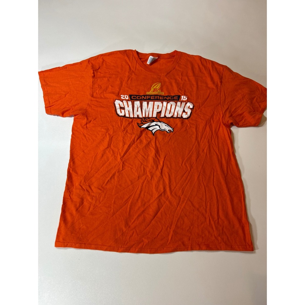 Delta Pro Weight T-Shirt Men's XL Orange Denver Broncos 2015 AFC Champions